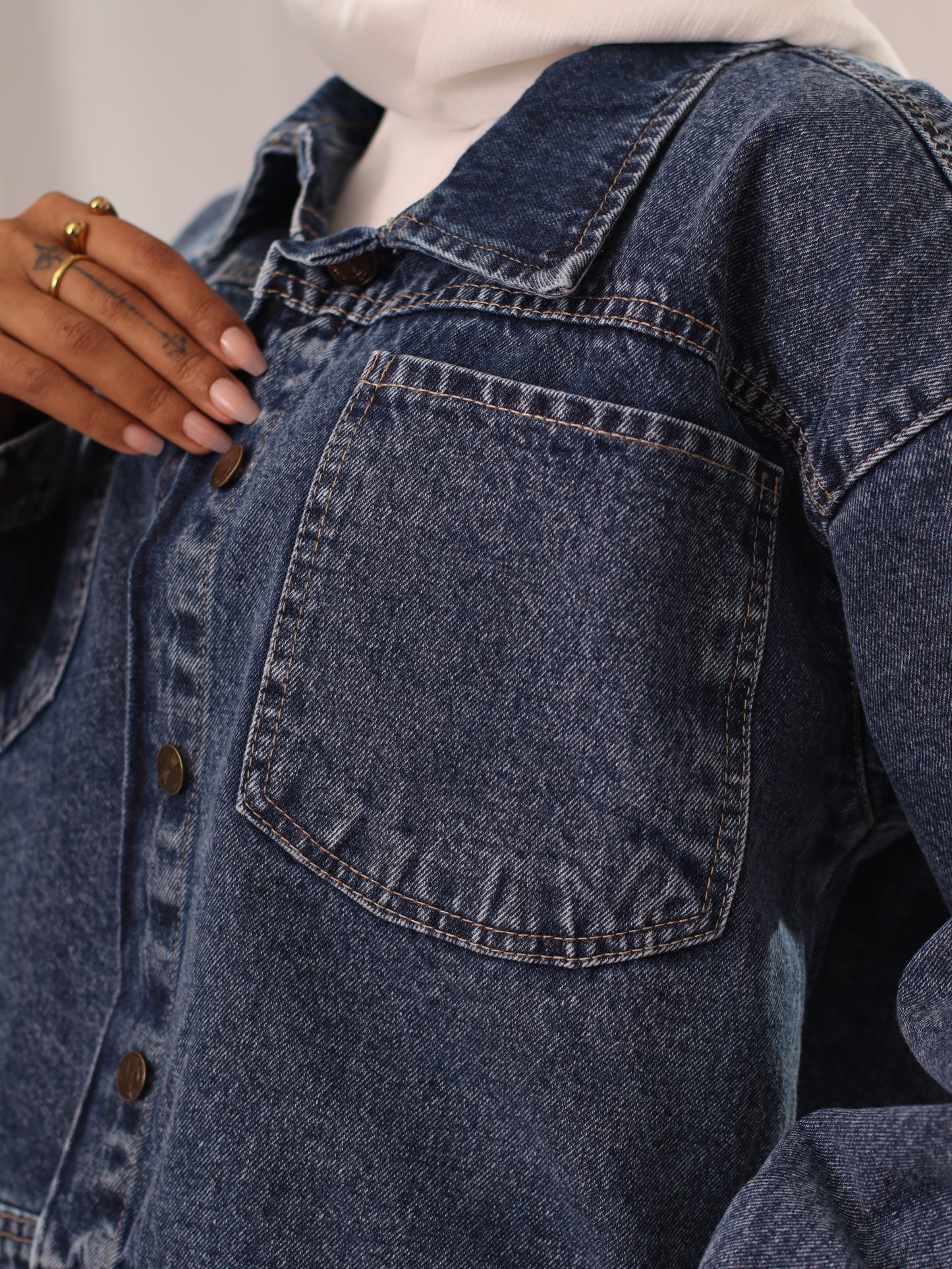 Canvas's Denim Jacket High-Waist