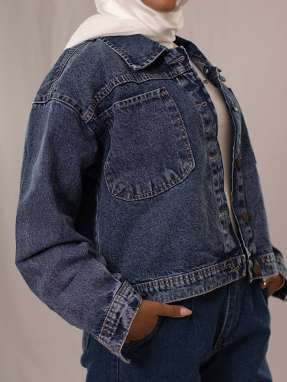 Canvas's Denim Jacket High-Waist
