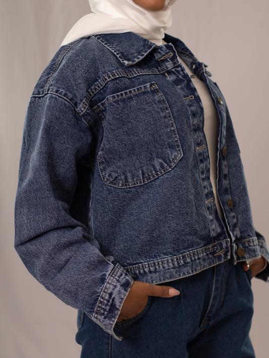 Canvas's Denim Jacket High-Waist
