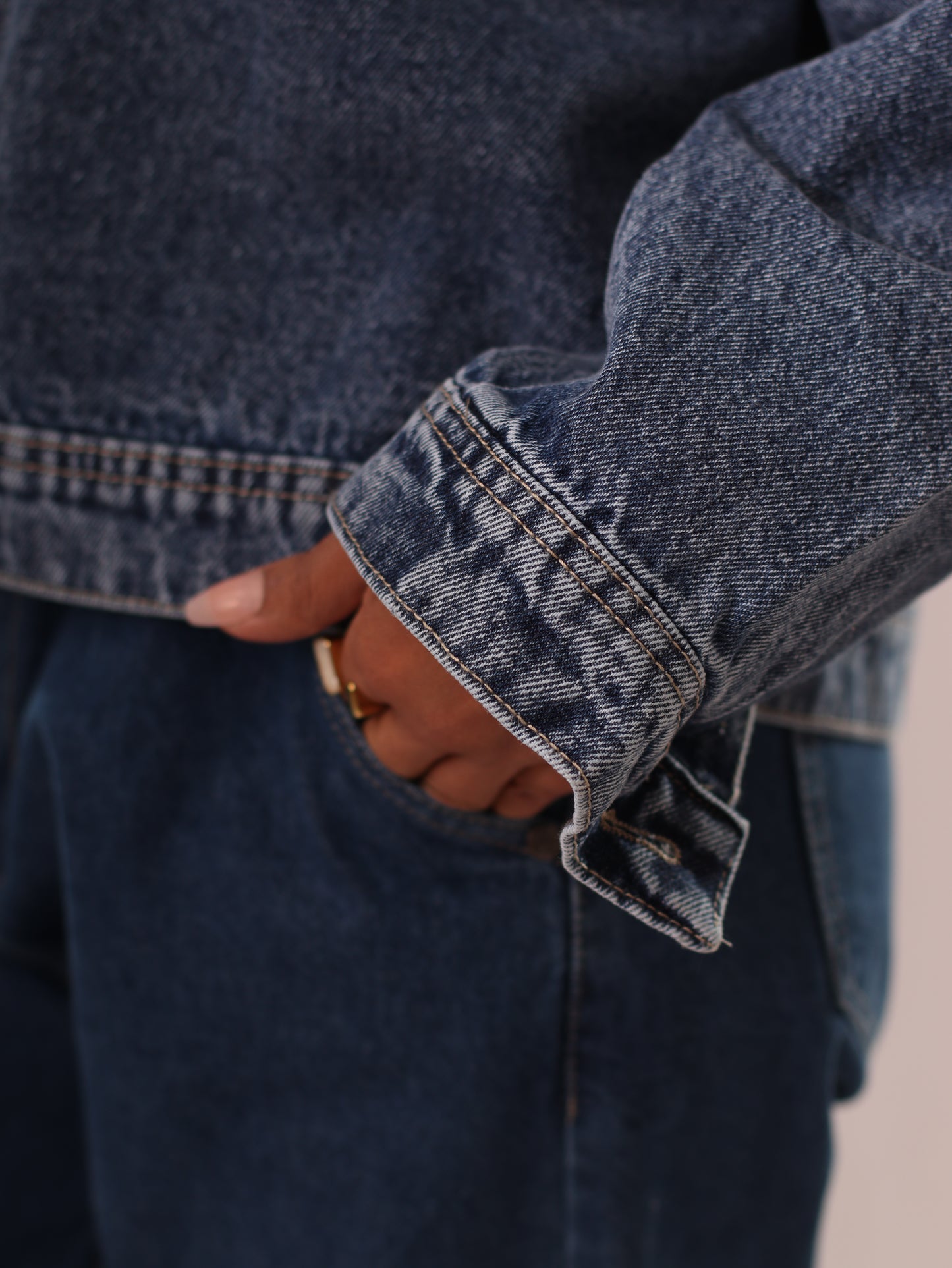 Canvas's Denim Jacket High-Waist