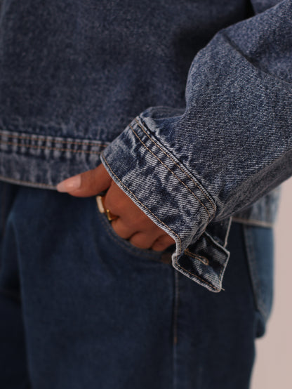 Canvas's Denim Jacket High-Waist