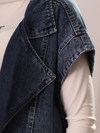 Canvas's No Sleeve Denim Jacket