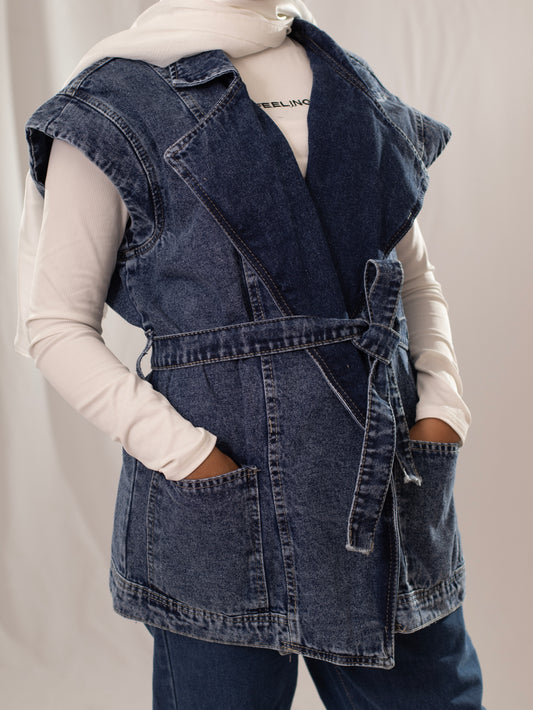 Canvas's No Sleeve Denim Jacket