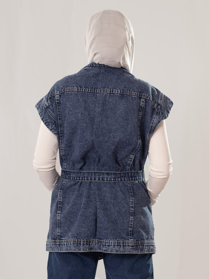 Canvas's No Sleeve Denim Jacket
